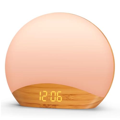 REACHER REACHER Wood-Grain Sunrise Clock