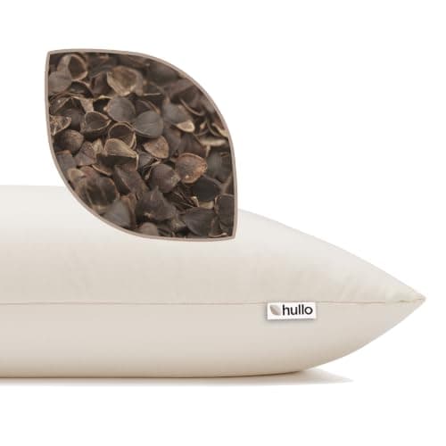 Hullo Hullo Buckwheat Pillow, Small (14x20), Organic, Made in USA