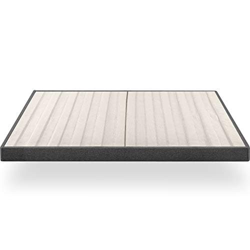 Zinus Zinus Upholstered Metal and Wood Box Spring, 4 Inch, Queen