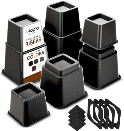 Utopia Bedding Utopia Bedding Adjustable Bed Risers (3 & 5 in)