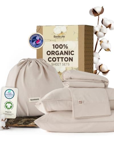 Bedsure Bedsure PureWoven 100% GOTS Certified Organic Cotton Sheets