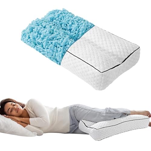 HOMBYS HOMBYS Shredded Memory Foam Knee Pillow, 6.5 inch