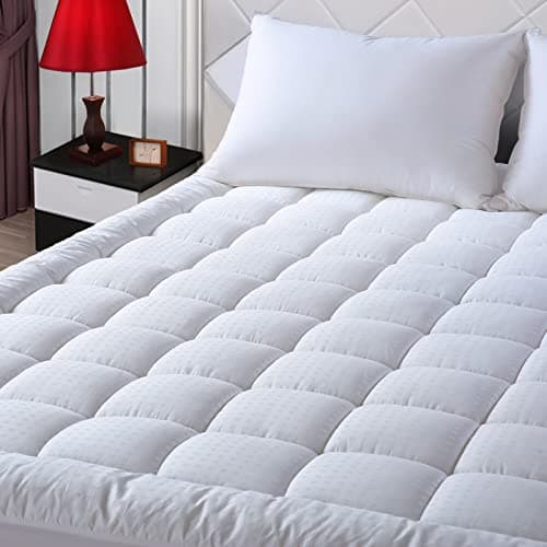 EASELAND EASELAND Cotton Pillow-Top Mattress Pad