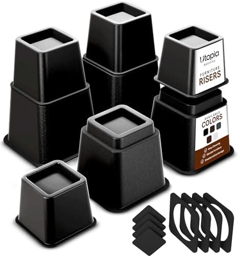 Utopia Bedding Utopia Bedding Adjustable Bed Risers (3 & 5 in)