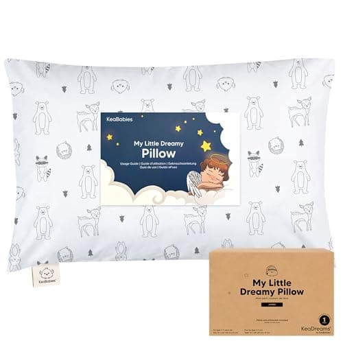 KeaBabies KeaBabies Organic Toddler Pillow with Pillowcase, Jumbo 14 x 20 in