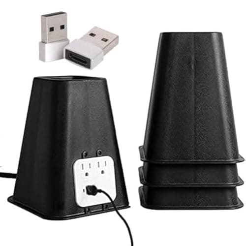Bee Neat Bee Neat Heavy Duty Bed Riser with USB Outlet