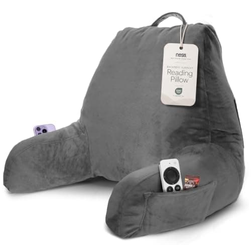 Nestl Nestl Reading Pillow for Bed, Back Pillow for Sitting Up in Bed