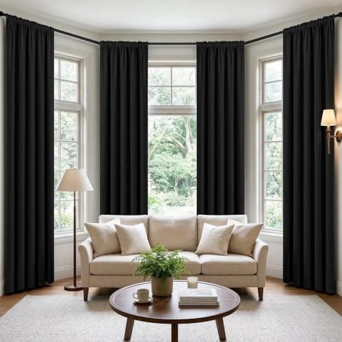 CUCRAF CUCRAF Thermal Rod-Pocket Blackout Curtains