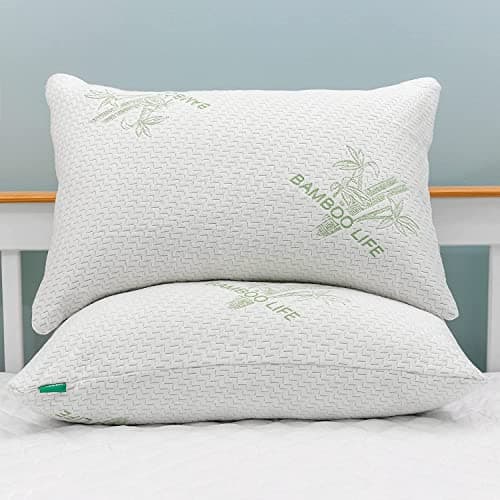 Elif Home Goods Elif Home Goods King Size Rayon Derived from Bamboo Pillow, Shredded Memory Foam