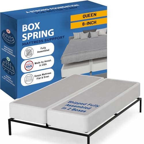 Greaton Greaton 8-Inch Wood Box Spring, Queen (2-Piece, Fully Assembled)