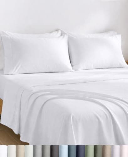 California Design Den California Design Den 100% Egyptian Cotton Deep Pocket Queen Sheets