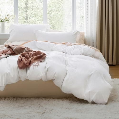 Bedsure Bedsure White Duvet Cover (3-Piece)