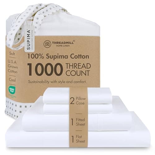 Threadmill Threadmill Supima Cotton Sateen Sheet Set