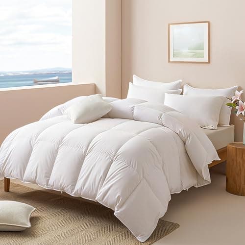 APSMILE APSMILE Goose Feather Down Fibers Comforter, Baffle Box